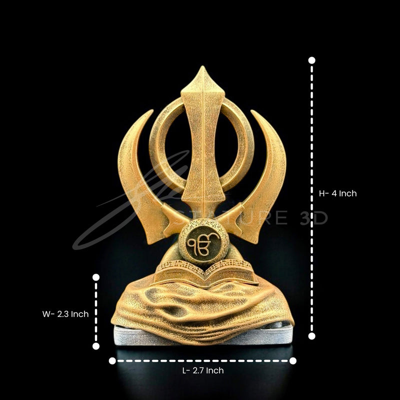 Khanda Sahib for Car Dashboard