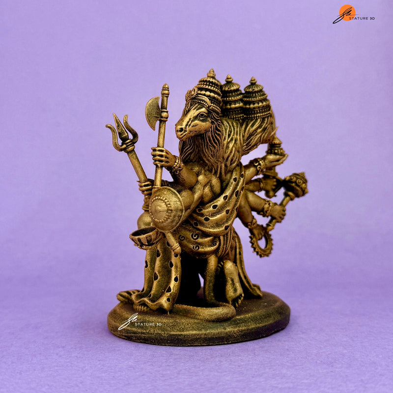 Sitting Panchmukhi Lord Hanuman – Divine Dashboard Idol